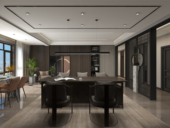 天地源万熙天地155㎡新中式风格案例欣赏